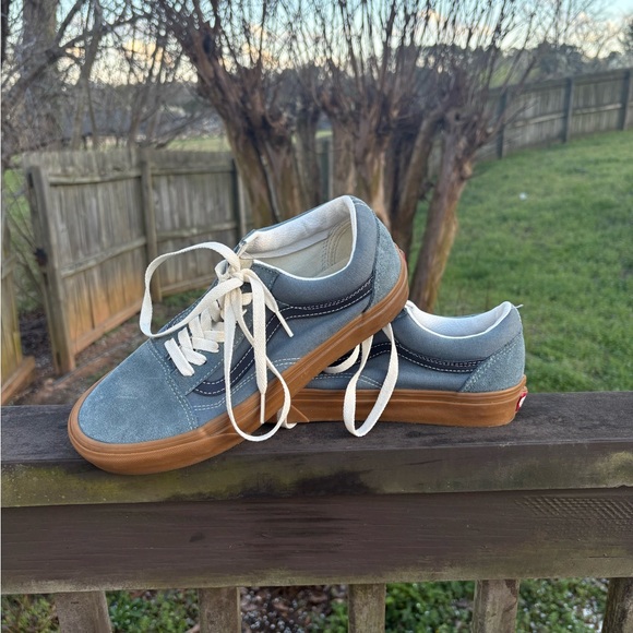 Vans Blue and Tan Women's Shoes - Picture 3 of 3